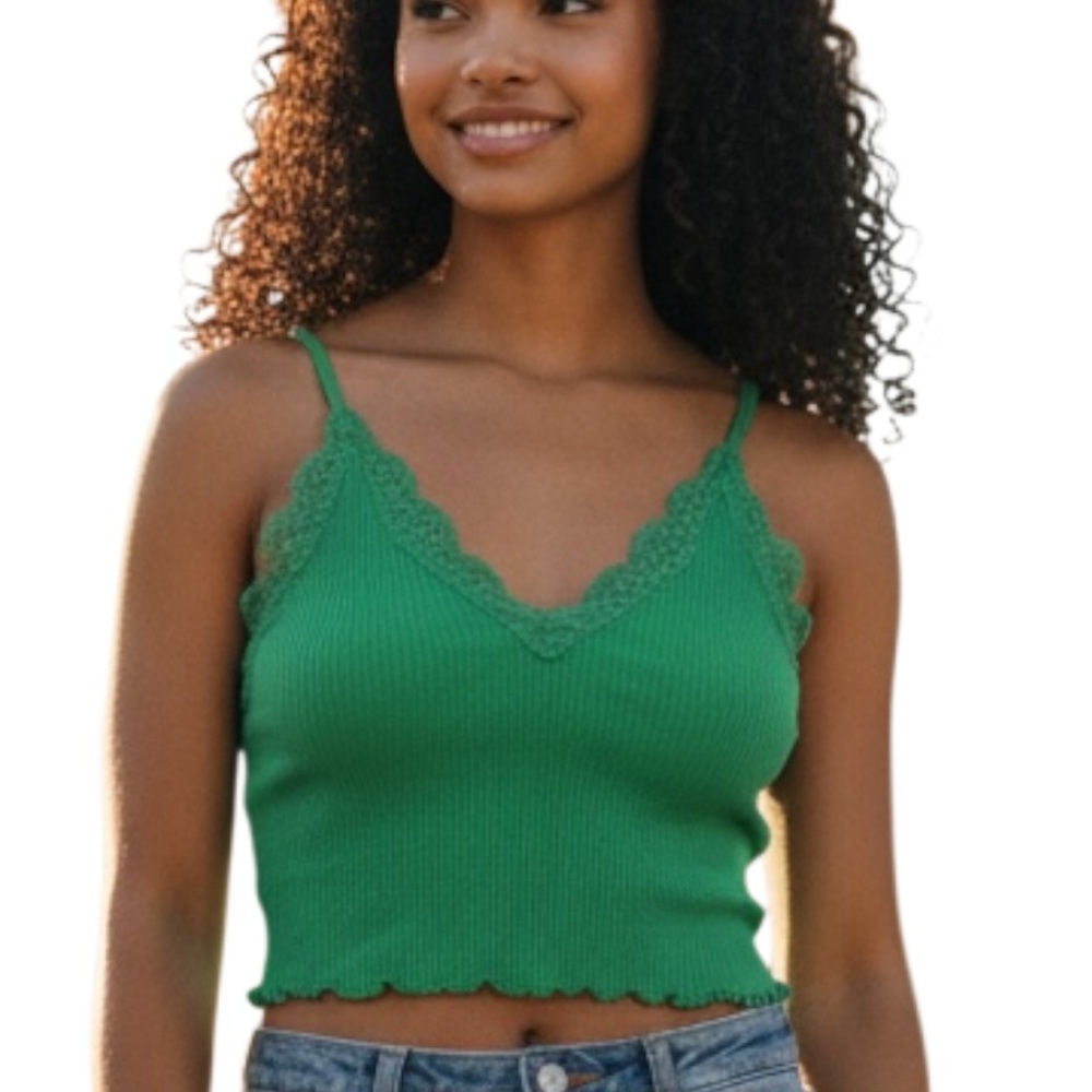 Love Tree Emerald Lace Camisole